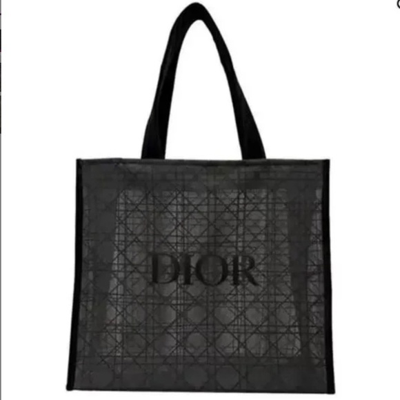 Dior Black Mesh Tote - Picture 7 of 9